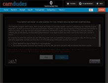 Tablet Screenshot of camdudes.com